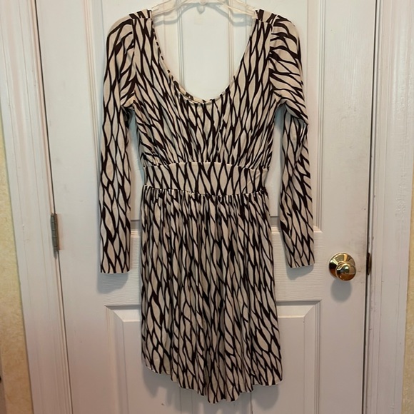 Rachel Palley brown/cream scoop neck dress - Picture 1 of 6